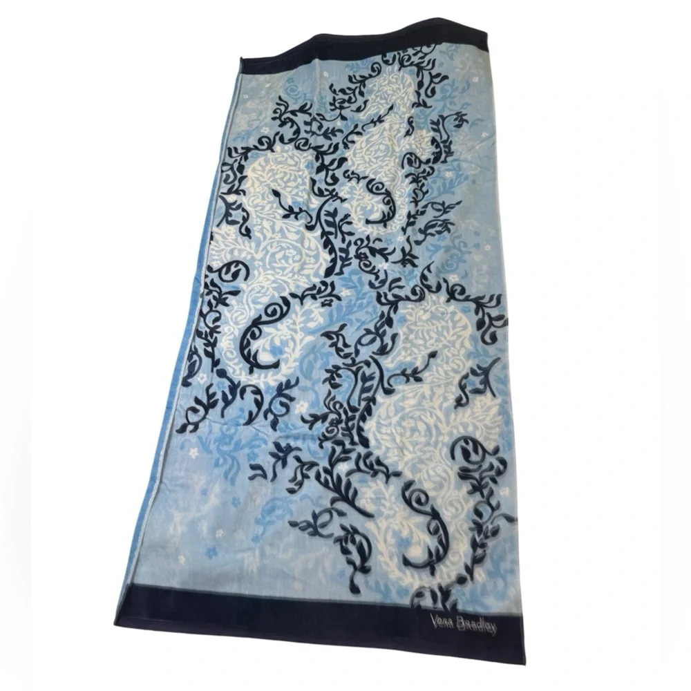 NWT Vera Bradley Seahorse Stamp Beach Towel Retired Pattern